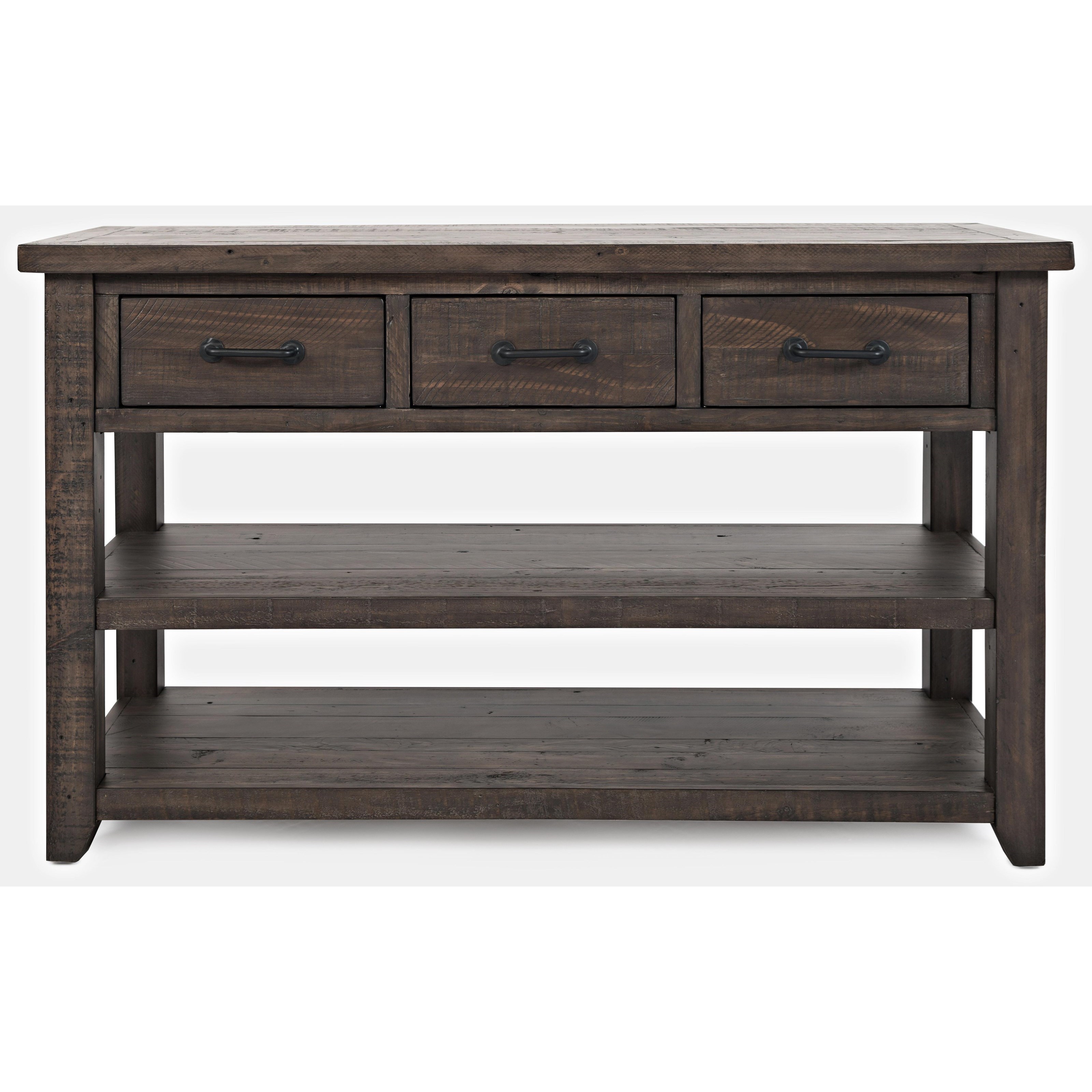 Jofran Madison County 3 Drawer Console Jofran Sofa Tables/Consoles
